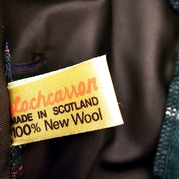 Lochcarron 100% New Wool Green & Blue Plaid Tam O'Shanter Scotland Hat - Picture 9 of 9